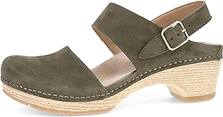 Dansko Lucia Women's Closed-Toe Sandals - Recycled Materials and Leather Lining for Breathability - Lightweight Rubber Outsole for Long Lasting Comfort