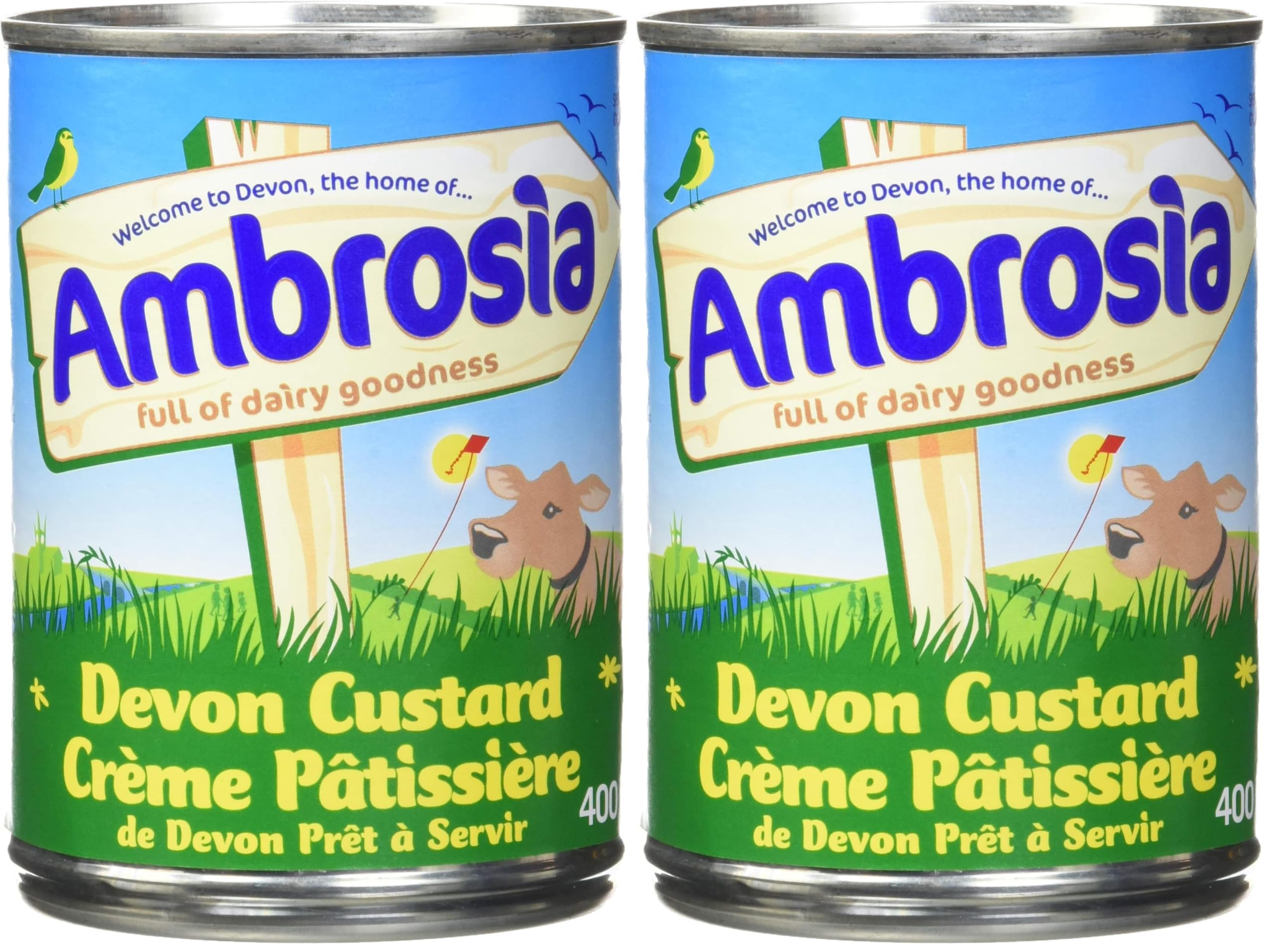 Ambrosia Devon Custard, 400 g (Pack of 2) Package May Vary