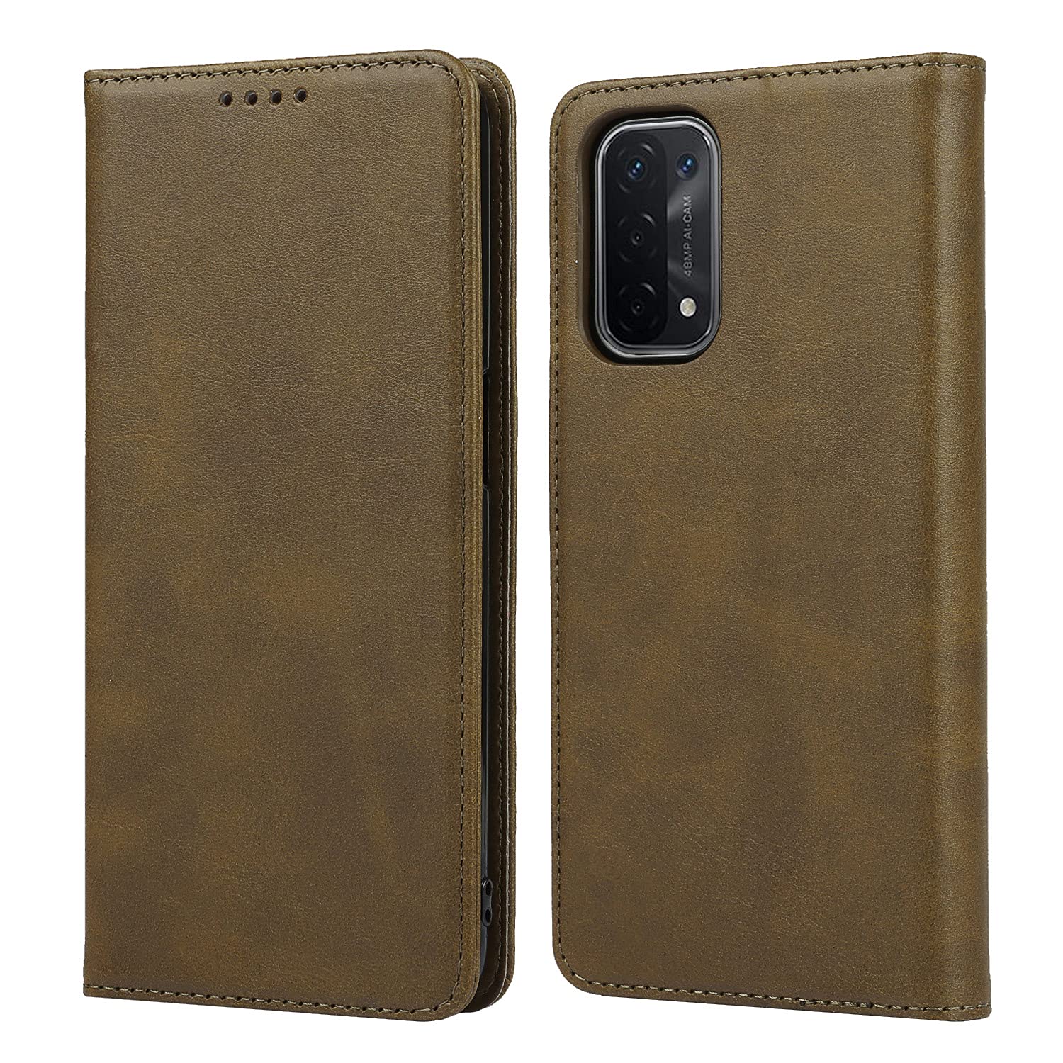 【Hamany】対応 oppo A54 5G ケース 手帳型 オッポa54 ケース カード収納 OPG02 カバー -ヴィンテージダークグリーン