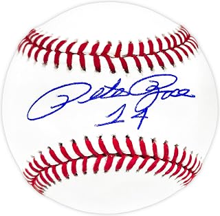 Pete Rose Autographed Official M.L.B Baseball "#14" Beckett BAS Witness Stock #237562