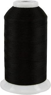 Superior Threads So Fine 3-Ply 50 Weight Polyester Sewing Thread Cone - 3280 Yards (Black)