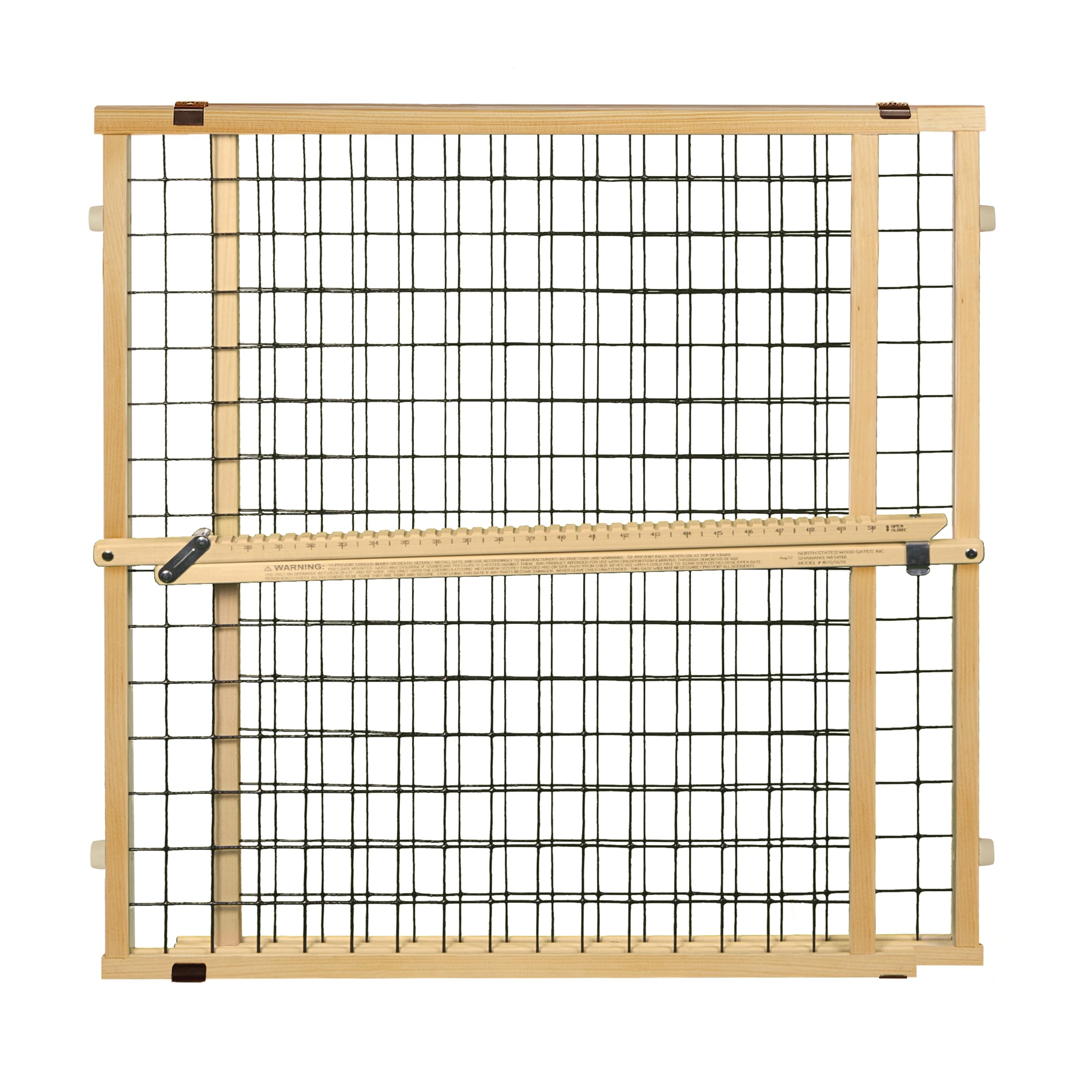 MYPET Wire Mesh Dog Gate: 29.5"-50" Wide, Pressure Mounted with No Tools; Expand