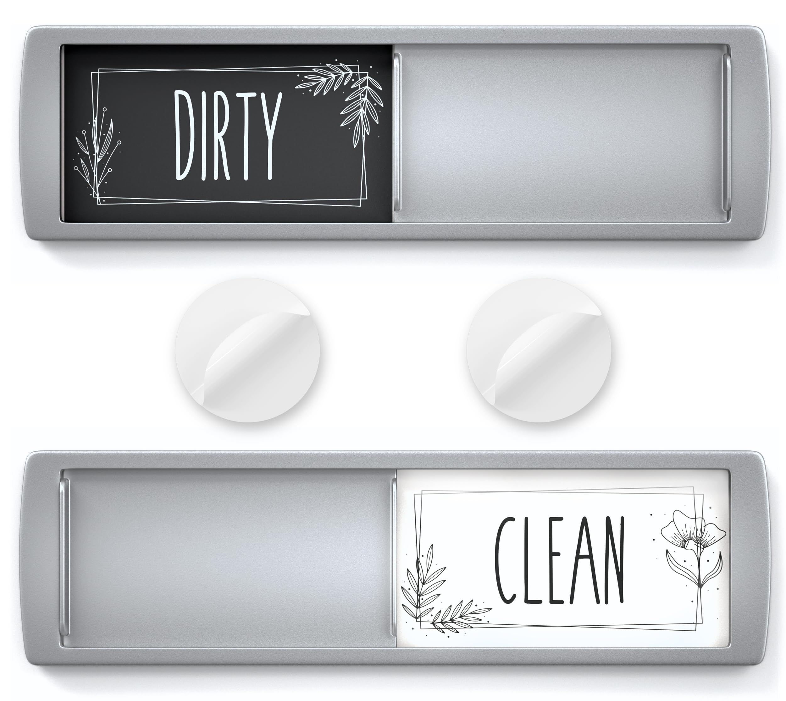 ASSURED SIGNS Dishwasher Magnet Clean Dirty Sign 7 x 2 Inch, Premium Build | Eli
