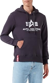 Alpha Industries Men's Basic Hoody Hooded Sweat for Men Hooded Sweatshirt (pack of 1)
