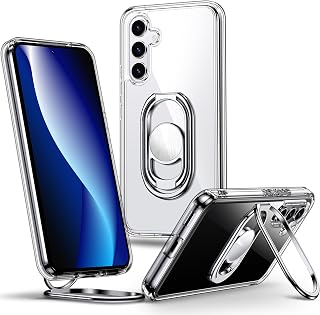 Shields Up for Samsung Galaxy S25 FE Case with Stand, 2-Way Stand, Clear