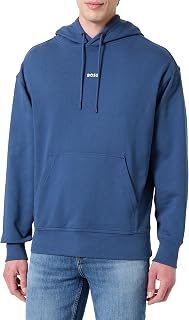 BOSS Men's WeSmallhood Cotton Terry Fleece Hoodie with Contrast Logo