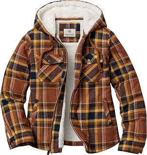 Legendary Whitetails Women's Woodland Berber Lined Hooded Shirt Jacket Shirt Jacket