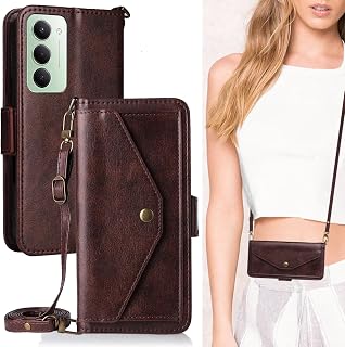 [Heofuixt] Xiaomi Compatible Redmi 15 5G Wallet Type Compatible Redmi15 5G A501XM SoftBank SIM Free Smartphone Case Redmi 15 Cover Redmi 15 5G Wallet Type Case Card Storage Compatible Snap Shoulder