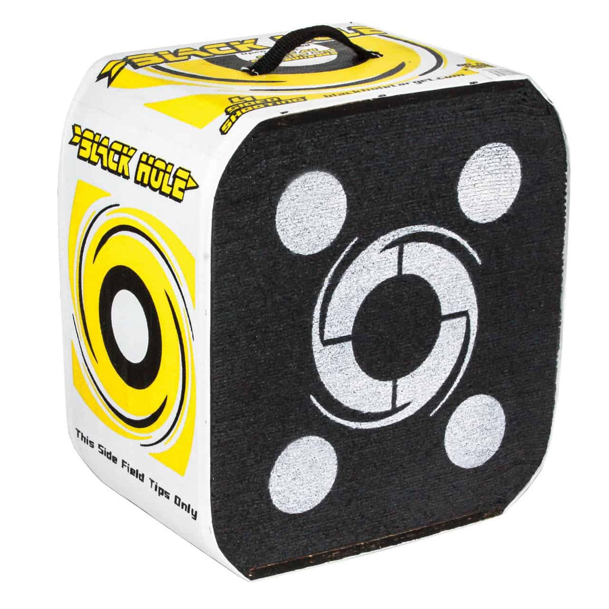 Black Hole 4-Sided Archery Target, Uses Friction Not Force to Stop All Field Poi