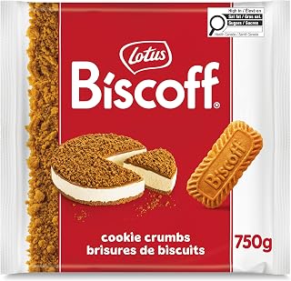 Lotus Biscoff Caramelized Biscuit Crumble for Cakes Deserts | Vegan | 750g | Ready to use caramelized biscuit crumble – no artificial colours or added flavours, ideal for cheesecakes & desserts