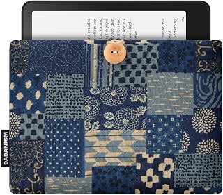 Dadanism 6‑7 Inch Padded Portable Sleeve Case for Kindle & E-Readers | Fits 7" Kindle Paperwhite & Kindle Colorsoft Signature Edition, 6" Kindle, 6" Kobo Clara BW, 6" Kobo Clara Colour, Blue Print