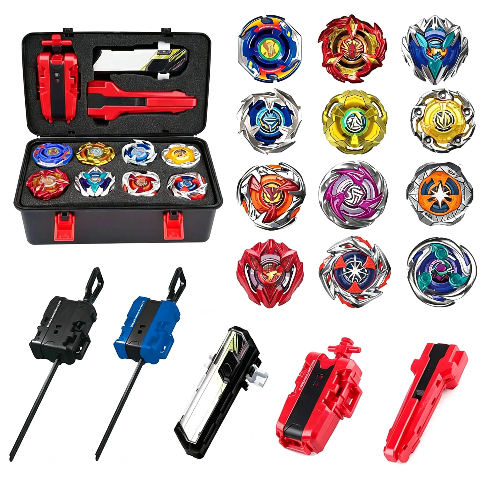 Battling Spinning Tops Toy Set, Combat Gyro Game Gift for Boys Kids Ages 6‑12+, 
