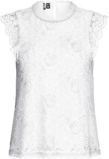 PIECES Sleeveless Top PCOLLINE Lace