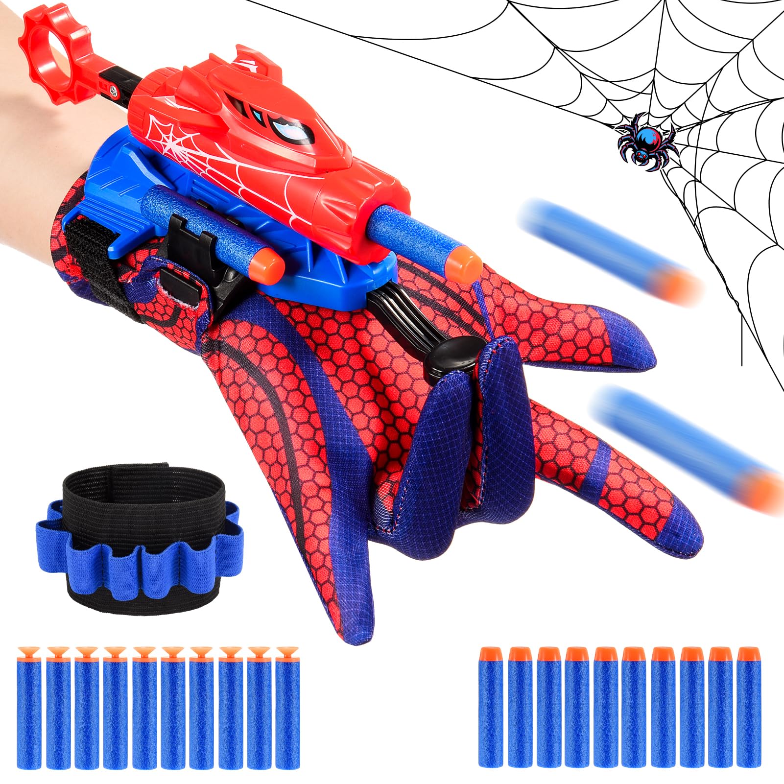 Web Shooter Toys for 6-12 Year Old Boys,Ideal for Indoor and Outdoor Costume Rol