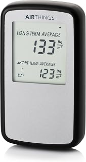 AIRTHINGS Corentium Home, Radon Gas Detector, International Version in Bq/m³, Grey