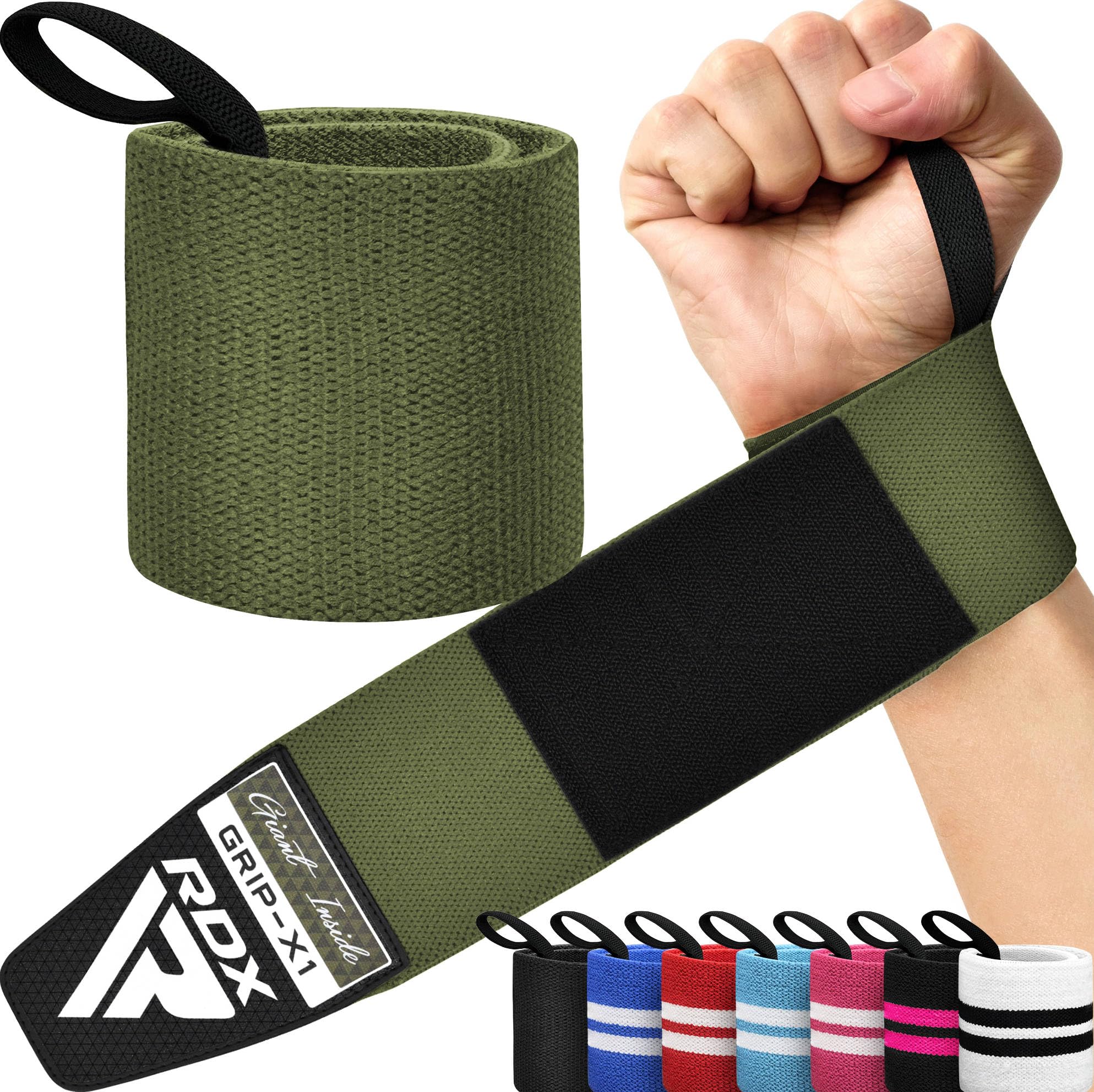 RDX Weight Lifting Wrist Wraps Support, IPL USPA Approved, Elasticated Pro 18” C