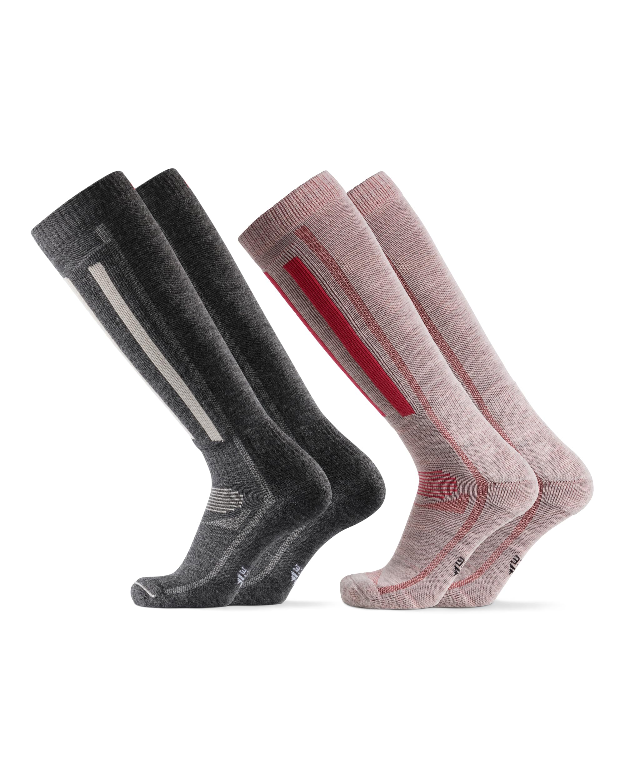 DANISH ENDURANCE Ski Socks, Snowboarding, Climbing, Merino Wool, Outdoor, Alpine
