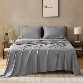 Gökotta California King Sheets, 100% FSC® Certified Bamboo, Cooling