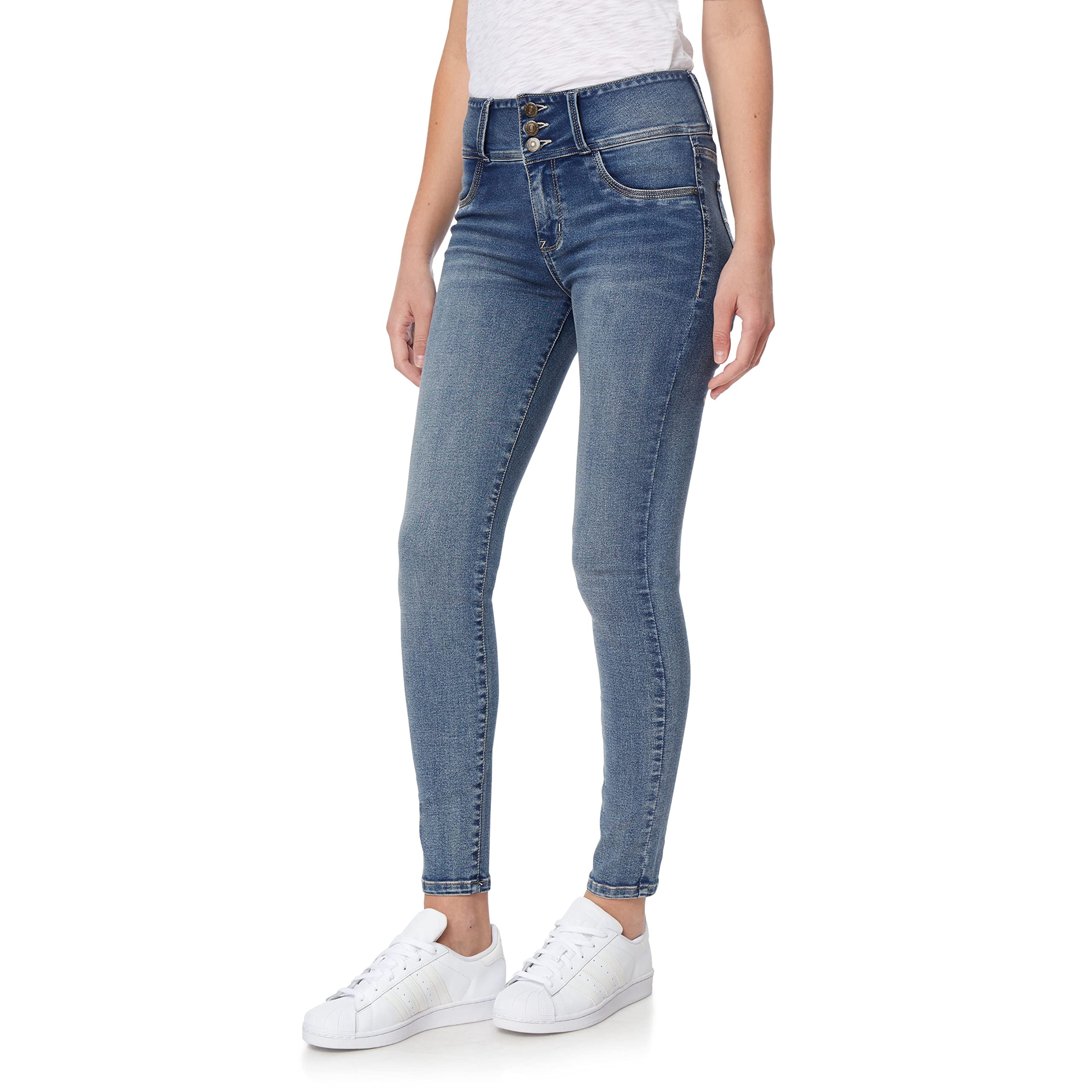 WallFlower Women's Sassy Skinny High-Rise Insta Soft Juniors Jeans (Standard and