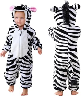 LOLANTA Unisex Rainbow Unicorn Dinosaur Dragon Baby Costume Plush One Piece Hooded Toddler