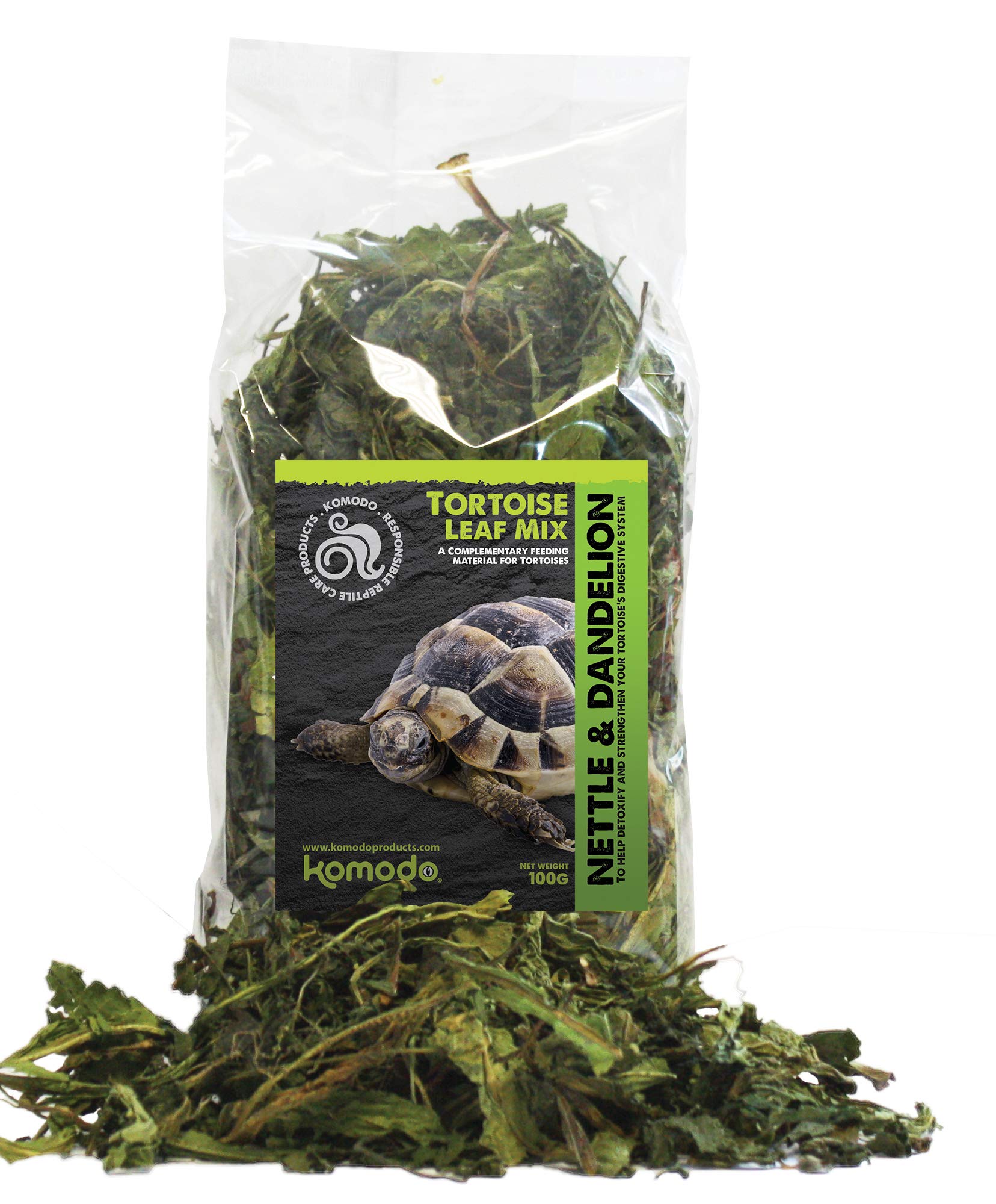 Komodo Tortoise Leaf Mix Nutrient Rich Vitamin Minerals Boost Nibbling 100g | To