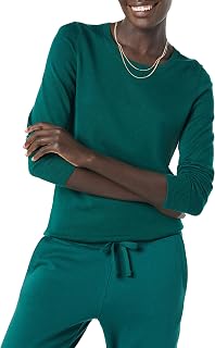 Amazon Essentials Women's Lightweight Crew Neck Long Sleeve Sweater (Plus Size Available)