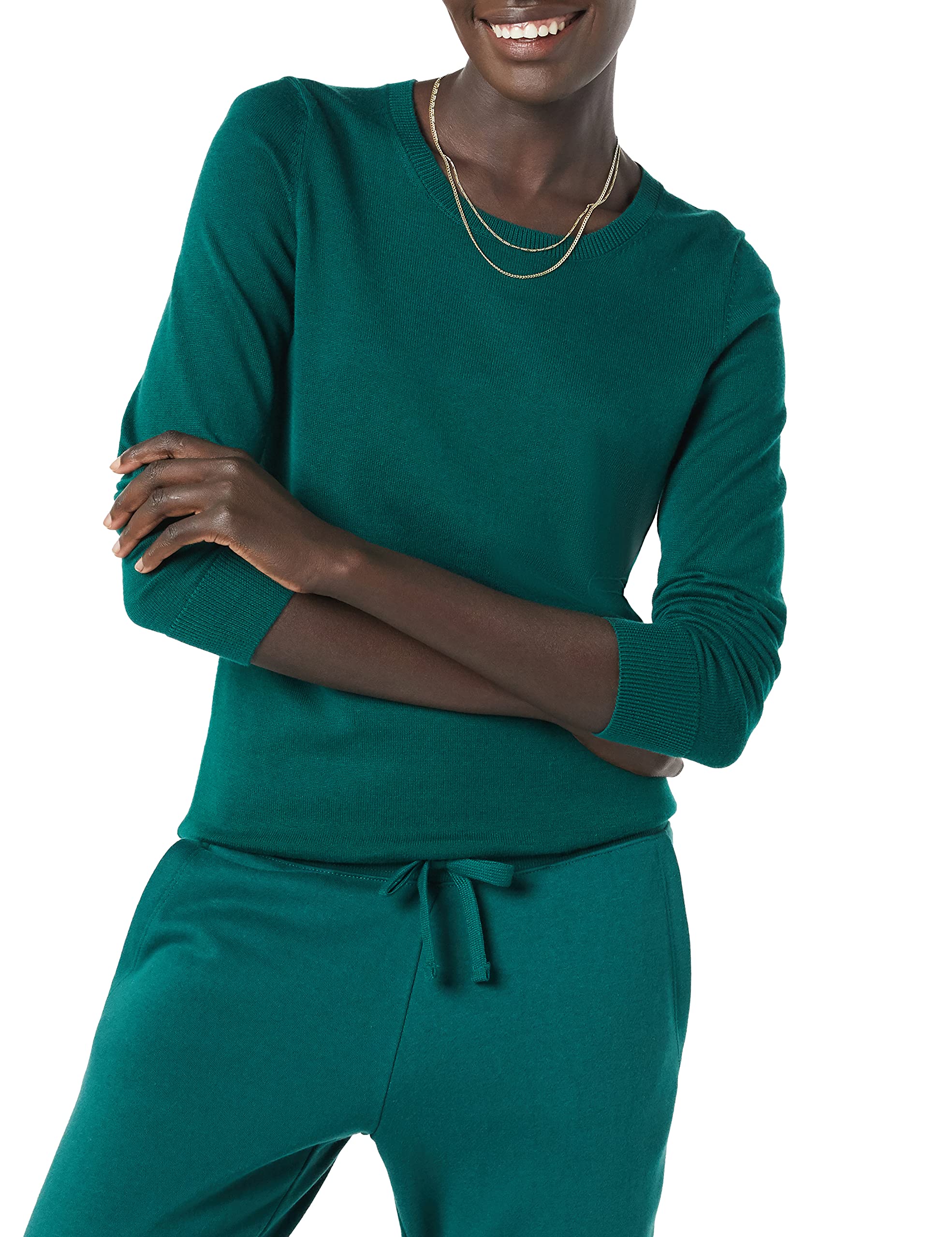 Amazon Essentials Women's Lightweight Crew Neck Long Sleeve Sweater (Plus Size A