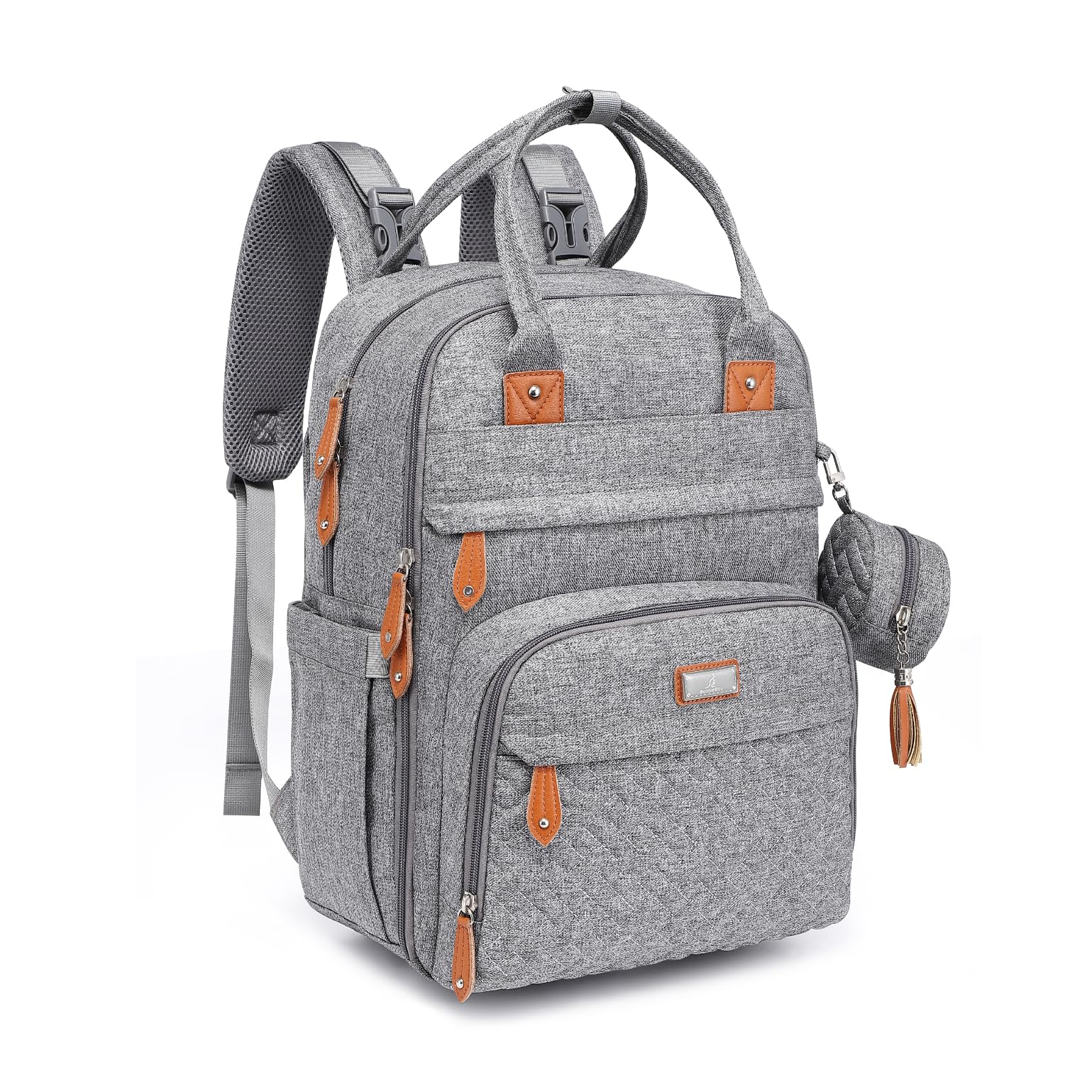 BabbleRoo Baby Changing Bag Backpack, Nappy Changing Back Pack Diaper Bags with 