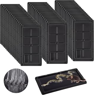 48 Pack Rat Glue Traps 10x5 Inch, Large Sticky Traps for Rats, Black