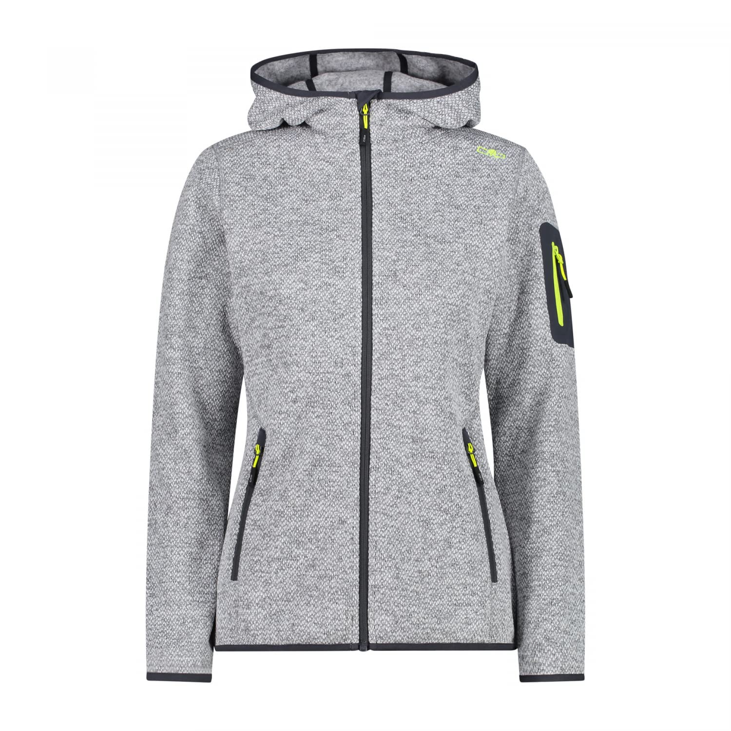 CMP Women's Knitted Tech Jacket with Fixed Hood