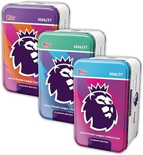 Topps Flagship Premier League 2026/27 Trading Cards - Super Tin Bundle | The Super Tin Bundle contains all 3 Super Tins in the collection (50 cards per tin).
