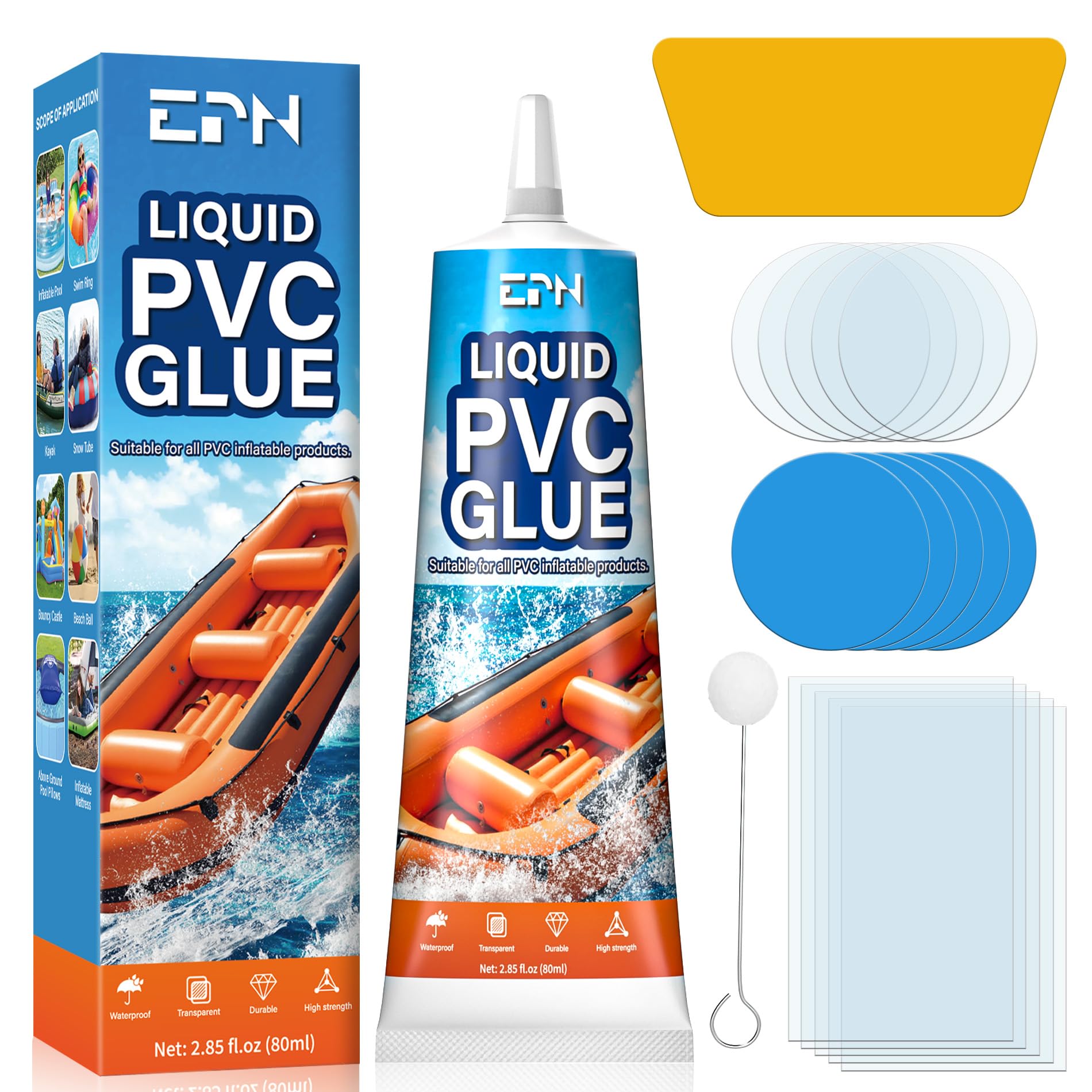 EPN Air Mattress Repair Kit, Paddling Pool Repair Kit Waterproof 80 ML | Hot Tub