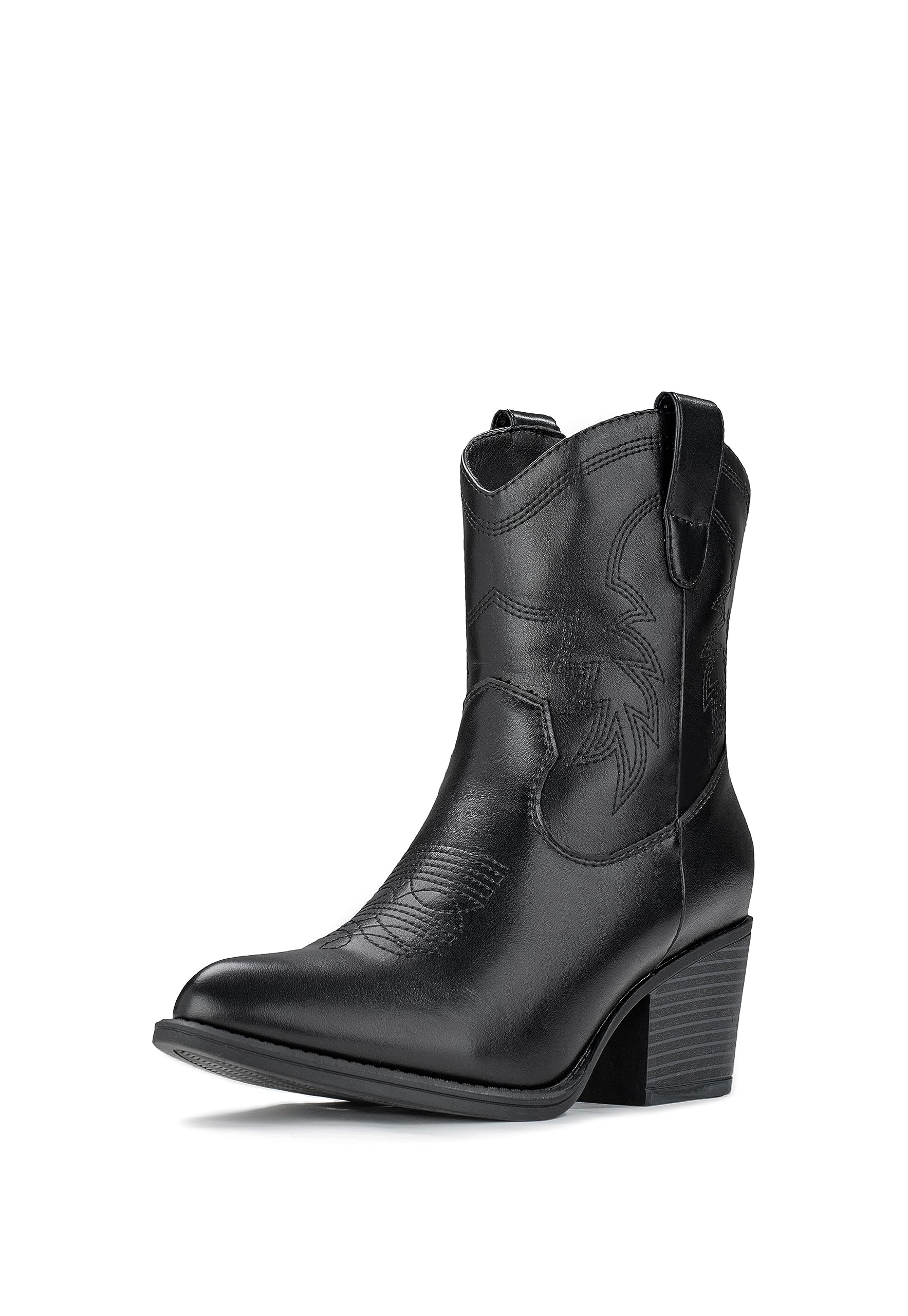 IXU Cowboy Boots for Women Ankle Cowgirl Wide Western Short Booties
