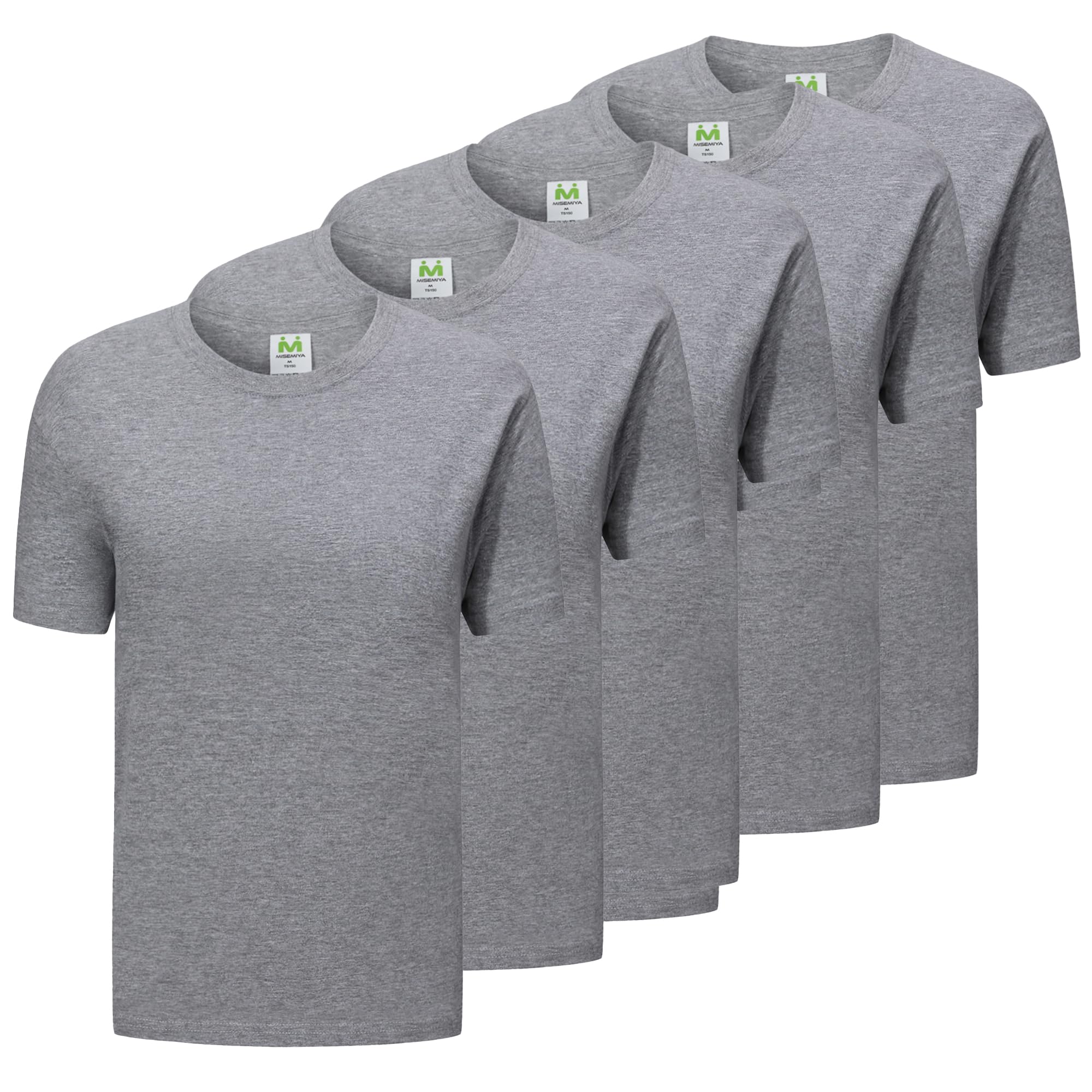 MISEMIYA Unisex Adult T-Shirt Mz-5-ts135 Pack of 5