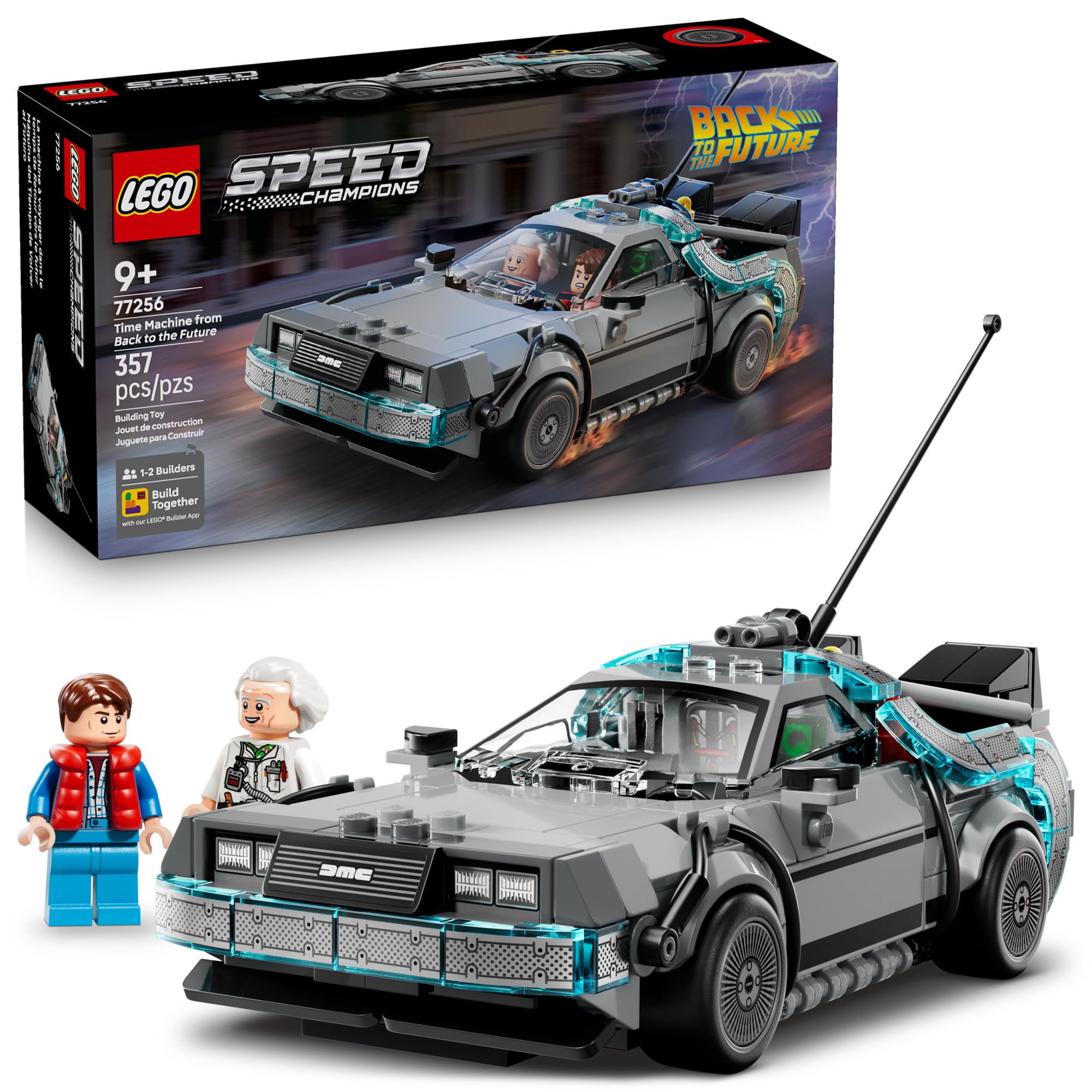 LEGO Speed Champions Time Machine from Back to the Future 77256 | Building Toys 