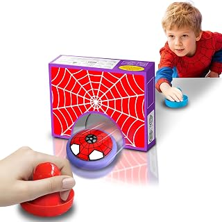 Kids Tabletop Air Hockey Games with 2 Pushers Paddles,Hover Soccer Strike Game Toy,Floor Multiplayer Sports Game for Ages 3-10,Birthday Gifts for Boy Girls Age 3-10 Year Old,Indoor Party Game