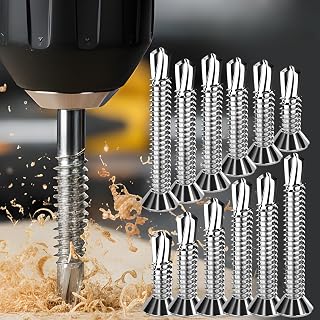 20pcs 410 Stainless Steel Cross Self Tapping Screws Heavy Duty Countersunk Hole Self Drill Screws 25mm