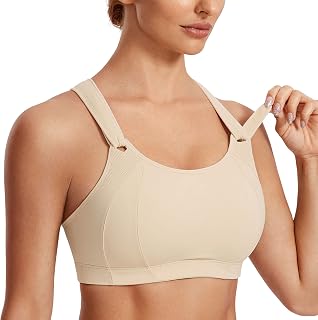 SYROKAN Women's Sports Bra Strong Support