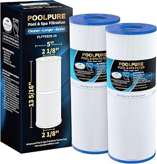 POOLPURE PRB25-IN Hot Tub Filter Replace Unicel C-4326, 3005845, 2Pack | Compatible with Guardian 413-106, Filbur FC-2375, FC-2370, 17-2327, 100586, 33521, 25392, 817-2500, 5X13 Drop in Spa Filter
