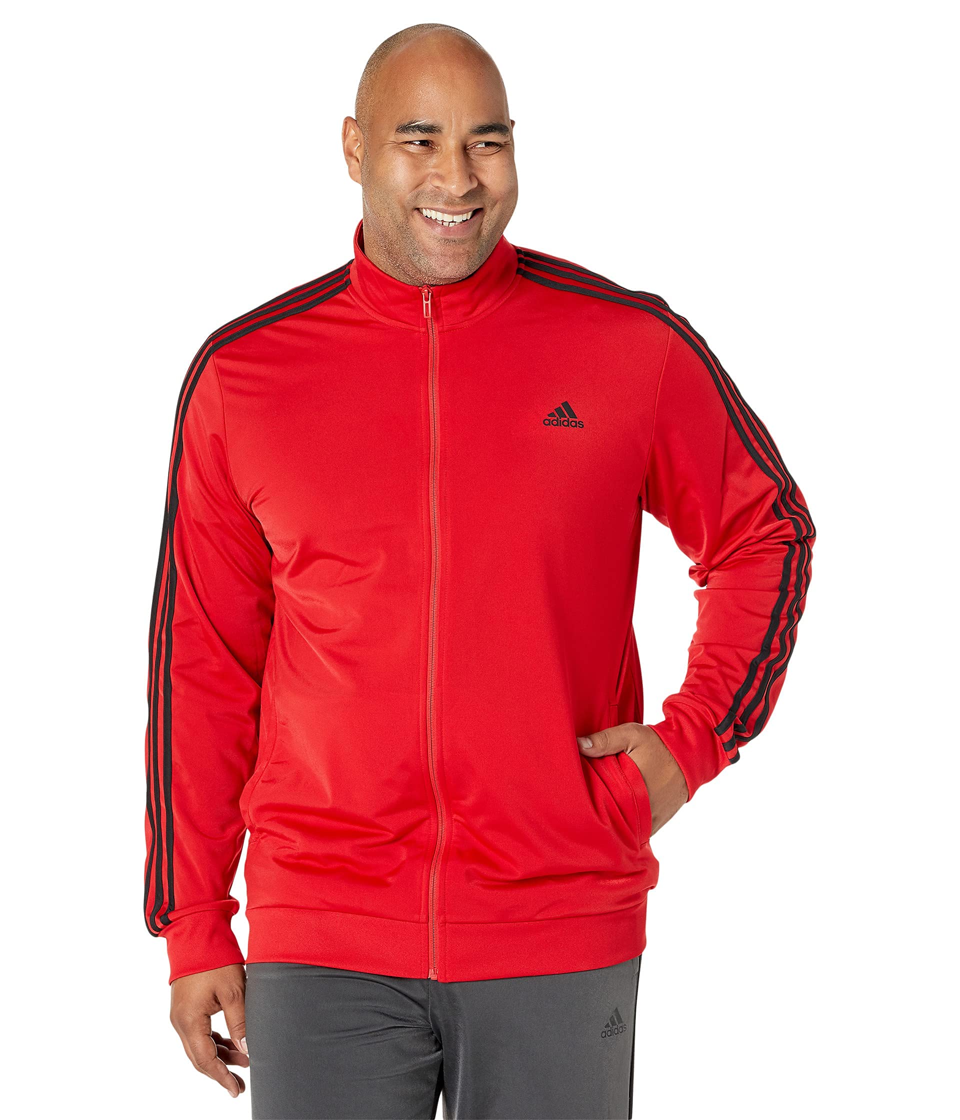 Adidas Herren Essentials Warm-up - Camiseta Deportiva De 3 Rayas Jacke