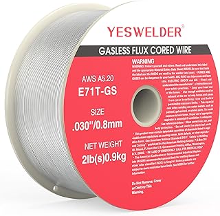 YESWELDER Gasless Flux Core MIG Wire, E71T-GS Mild Carbon Steel | 0.030 in, Strong ABS Spool, Smooth Feeding, Easy Handling, Self-Shielded Operation, External Cylinder Not Needed