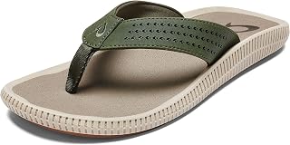 OluKai Ulele Men's Beach Sandals, Water Resistant Flip Flops