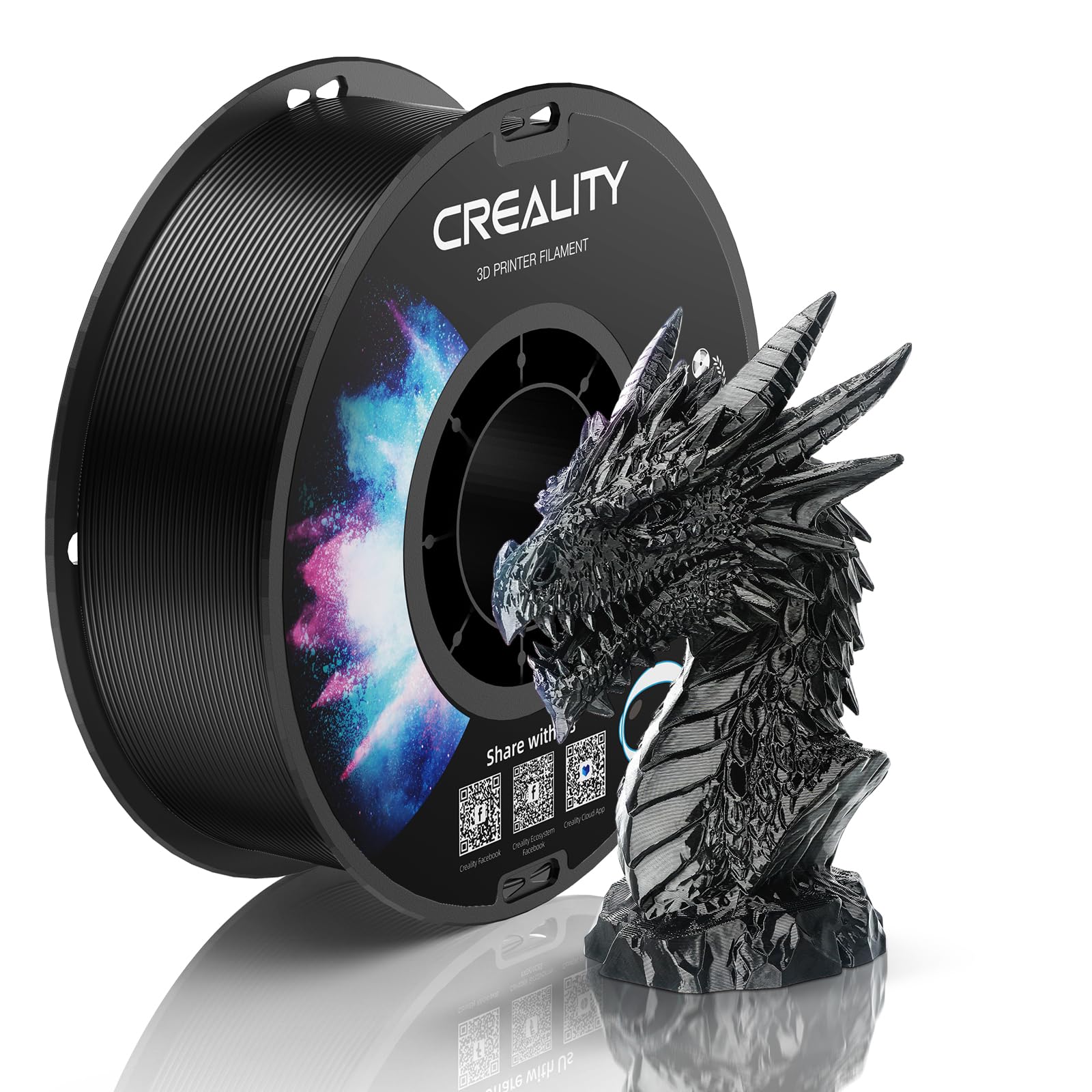 Creality PETG Filament 1.75mm, 3D Printer PETG Filament 1kg Spool, Dimensional A