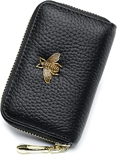 imeetu RFID Credit Card Holder, Small Card Wallet, Leather Card Case