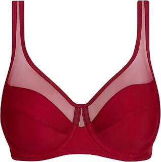 Dim Women's Classic Bra x1 | Perfect Support for Generous Breasts | Stretch Microfiber | U-Back and Wide Straps | Modern Look and Comfort