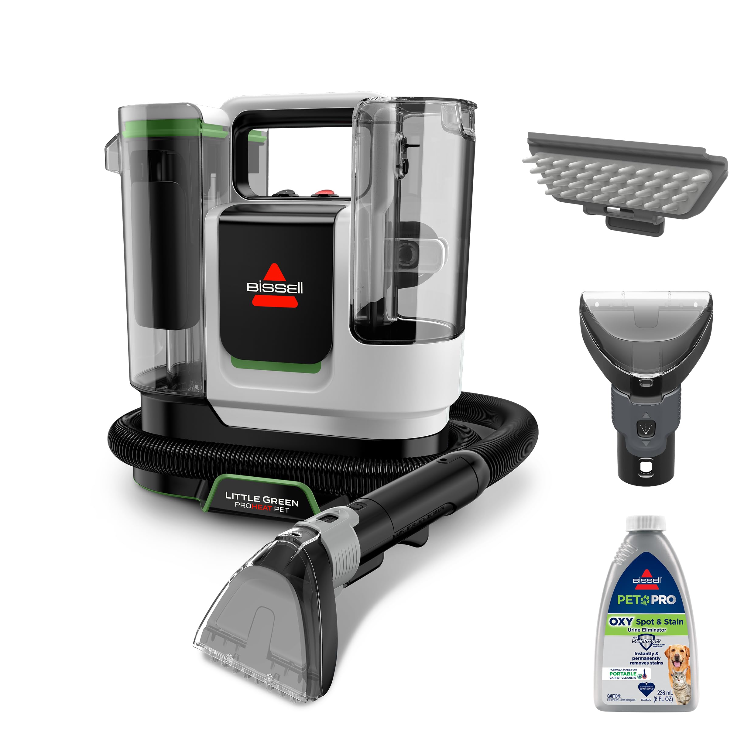 BISSELL Little Green ProHeat Pet Portable Deep Cleaner, 3921B | Heated cleaning 