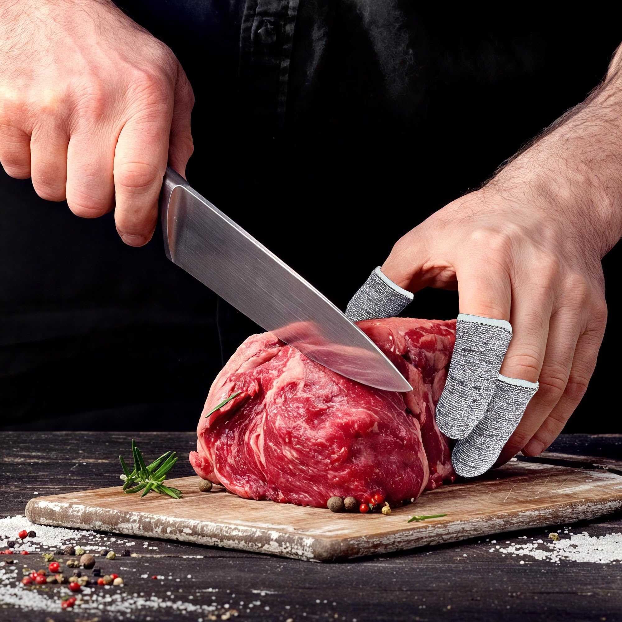 20 Pieces Cut Resistant Finger Covers Soft Protective Covers for Kitchen Use