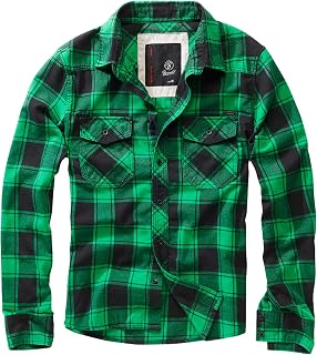 Brandit Individual Wear Men's Flannel Check Shirt Long Sleeve Classic