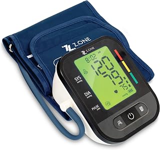 Reliance Medical Arm Blood Pressure Monitor: Dual User, Voice Broadcast, Large 4-Color LCD & Adjustable Cuff, Black