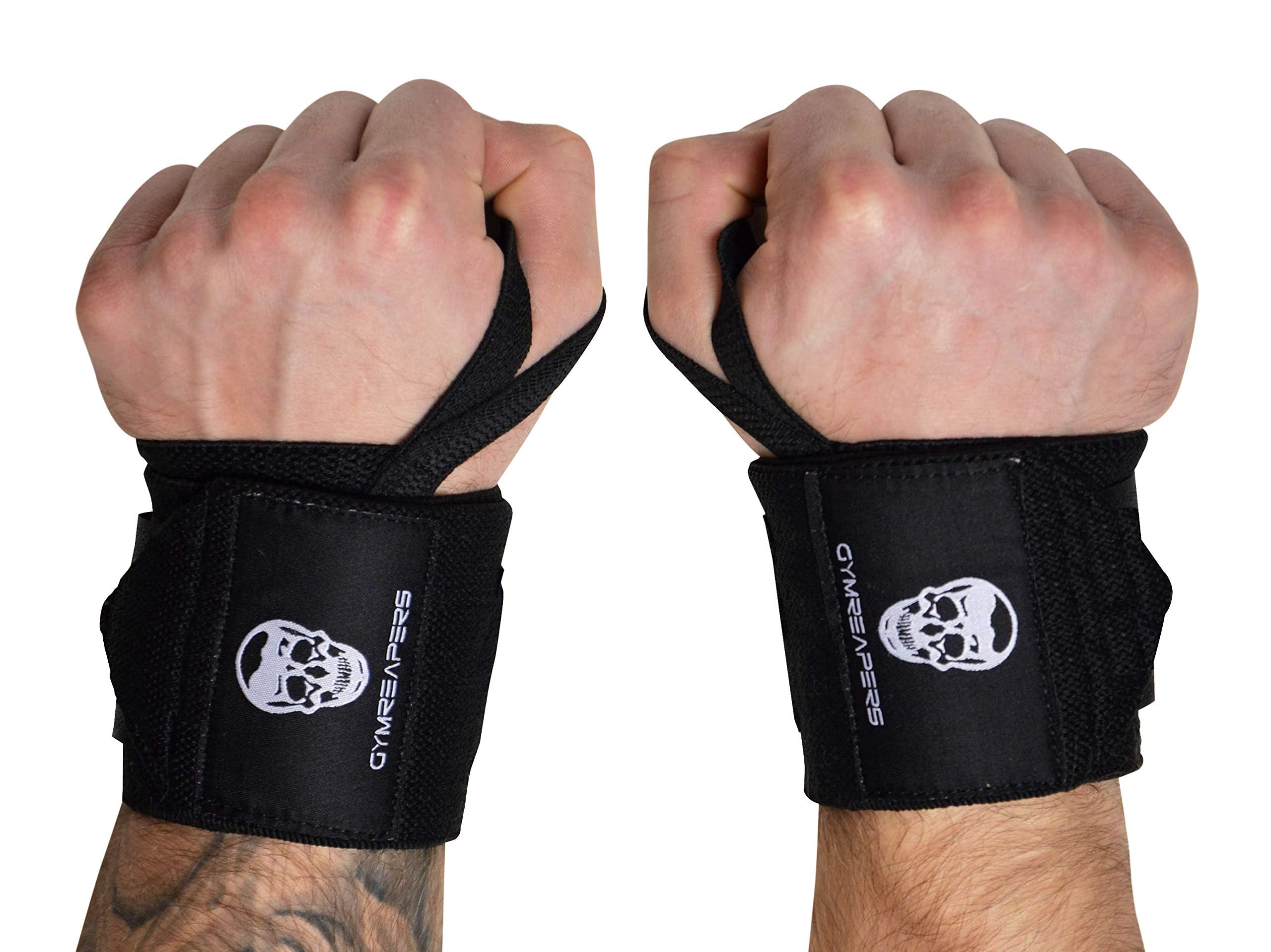 Gymreapers Weightlifting Wrist Wraps (Competition Quality) 18" Professional Qual